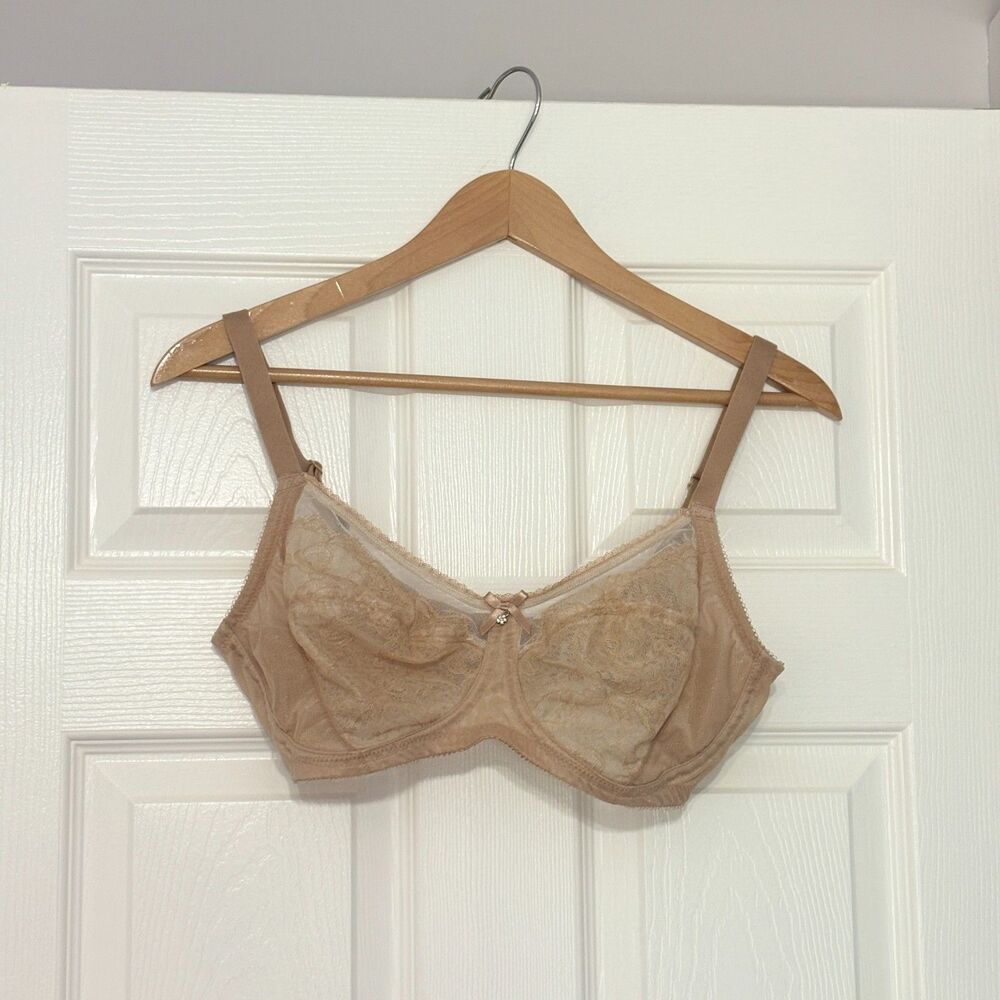 Wacoal Bra Women's 34DD Nude Retro Chic Wire Free Contour 852186
